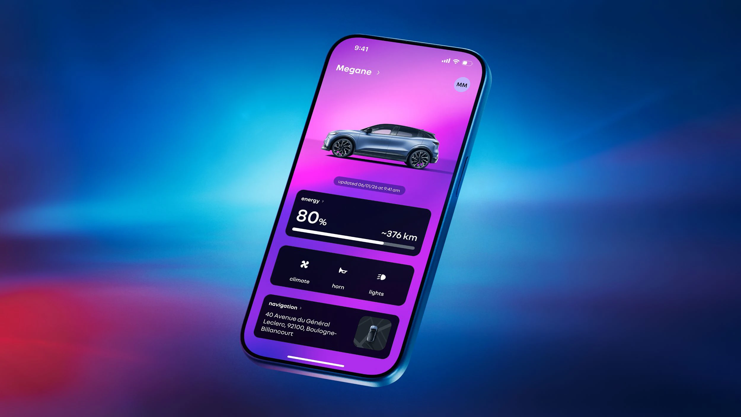Renault Megane Electric 2026 App