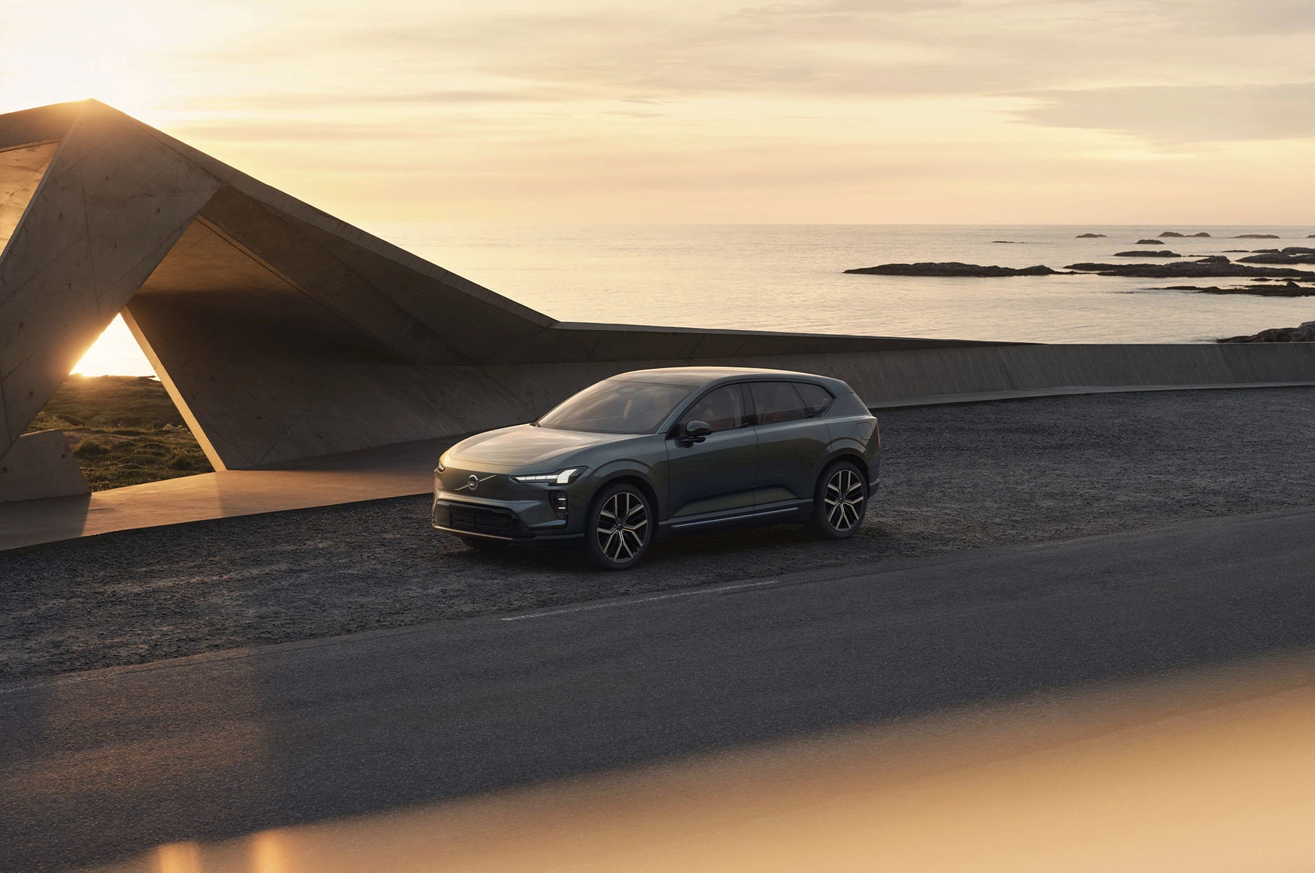 Volvo EX60 Skråt Forfra