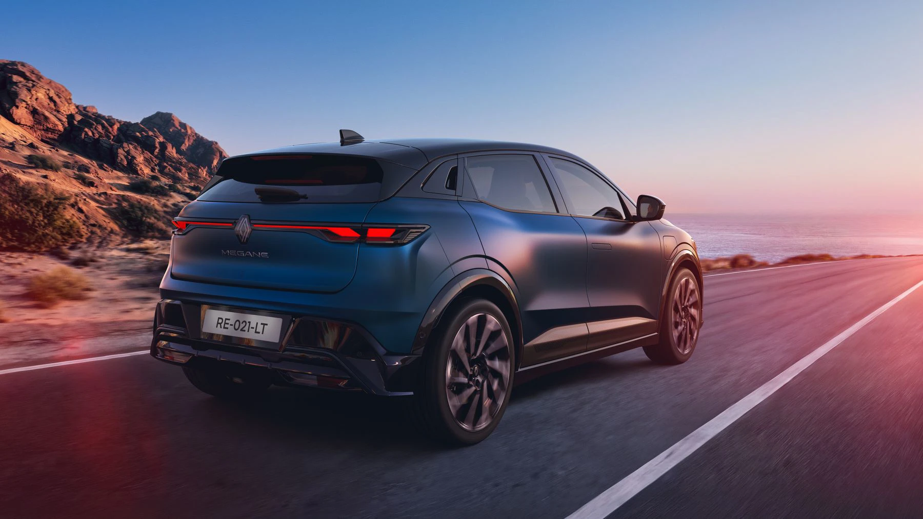 Renault Megane Electric 2026 Facelift Skraa Bagfra