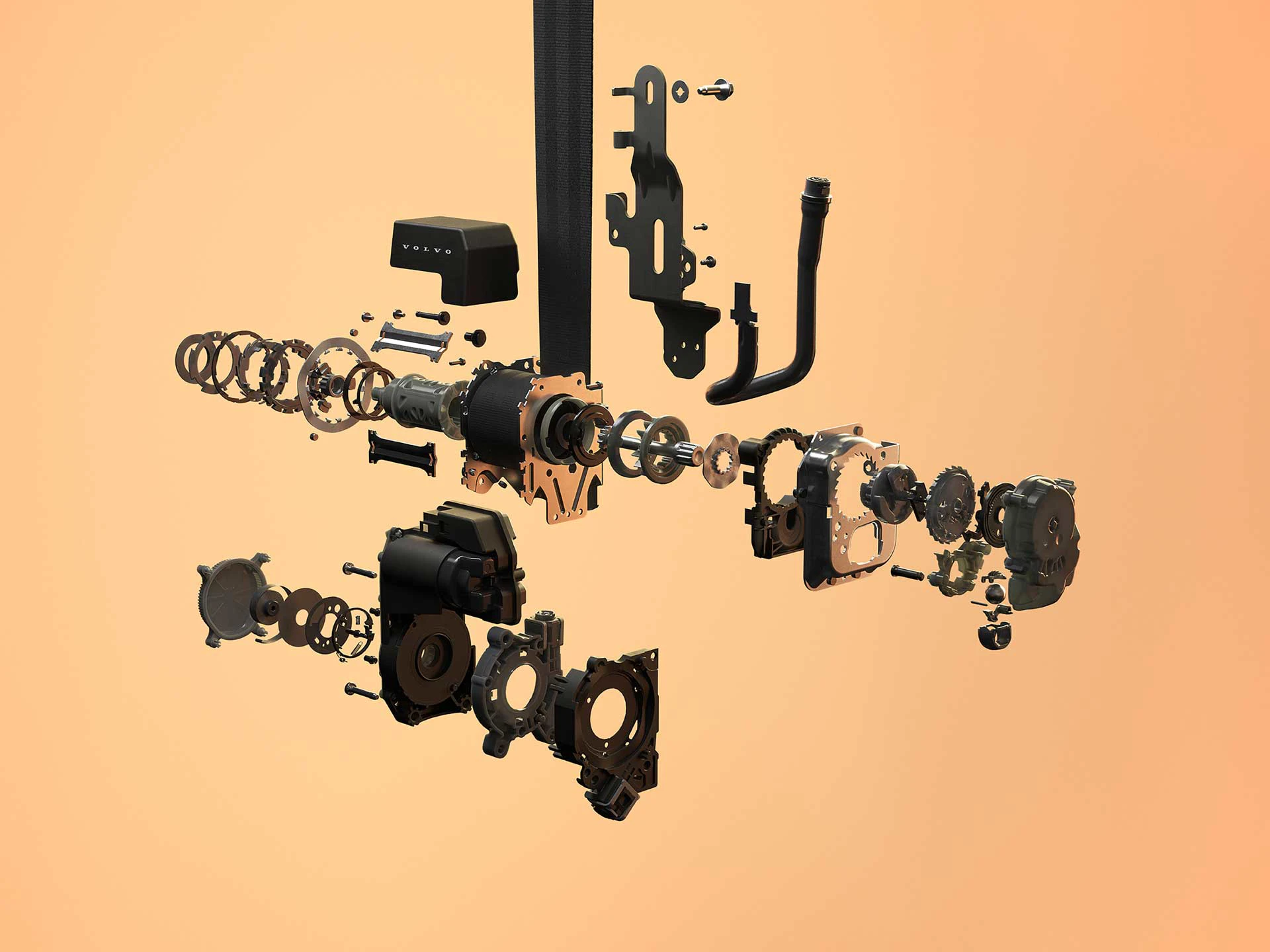 New Multi Adaptive Safety Belt Exploded View