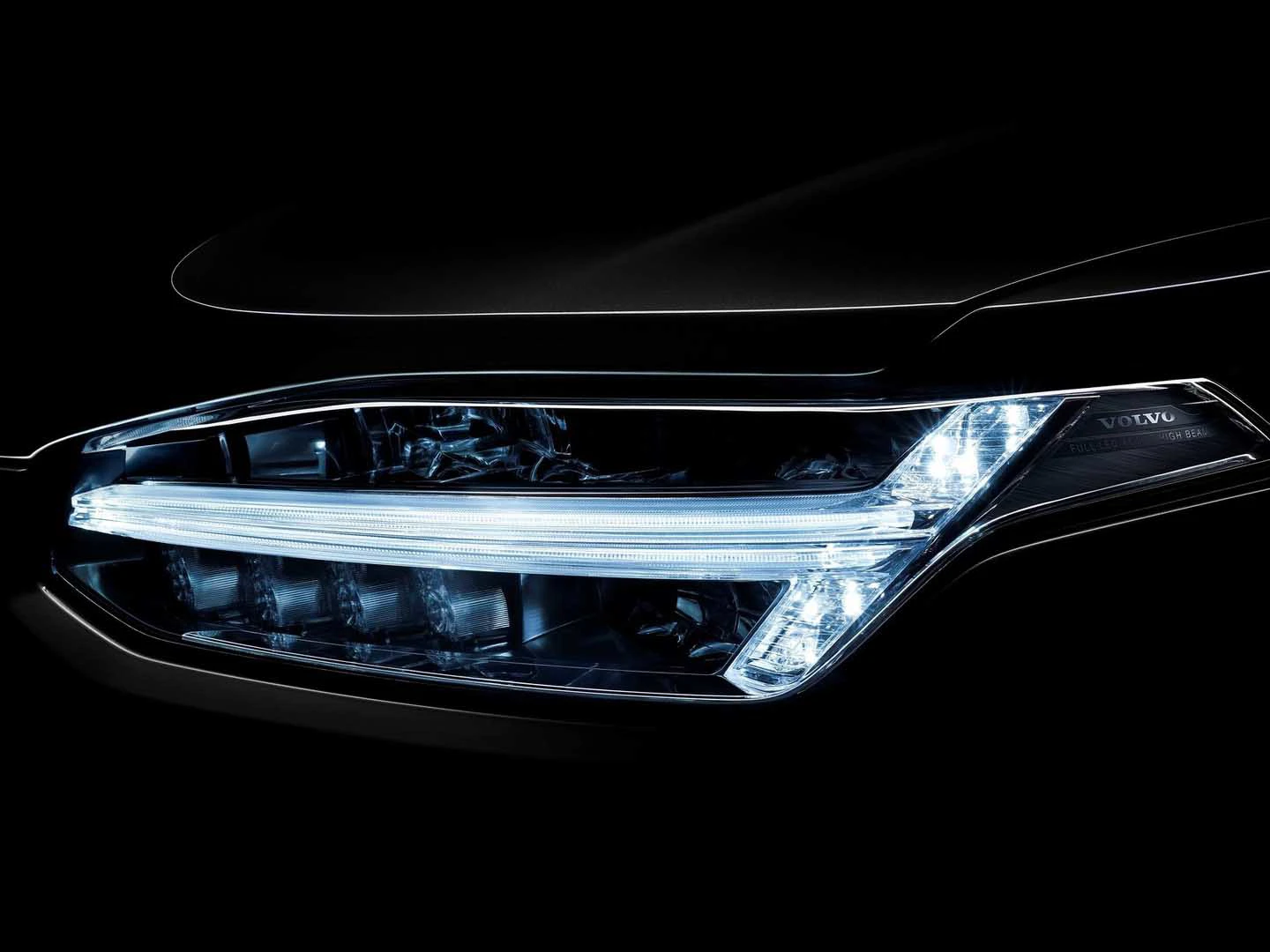 Volvo Xc90 2018 Eksterior Suv Luksus Thors Hammer Forlygter